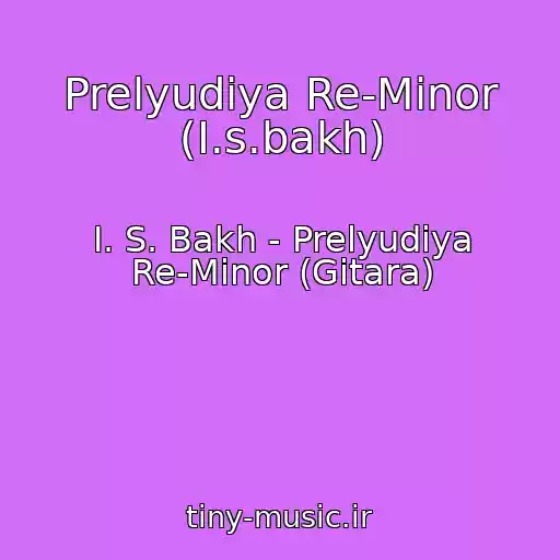 کاور آهنگ Prelyudiya Re-Minor (I.s.bakh) از I. S. Bakh - Prelyudiya Re-Minor (Gitara)