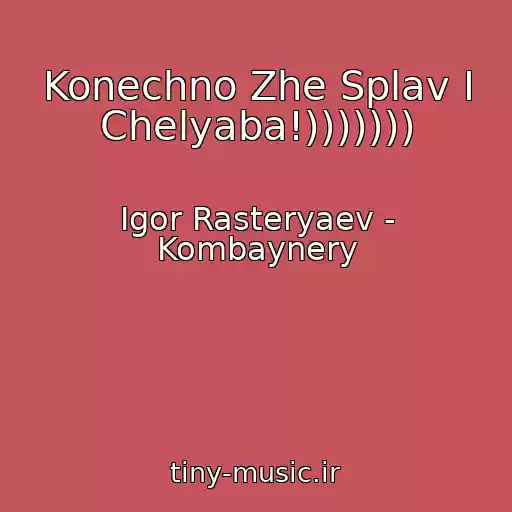 کاور آهنگ Konechno Zhe Splav I Chelyaba!))))))) از Igor Rasteryaev - Kombaynery