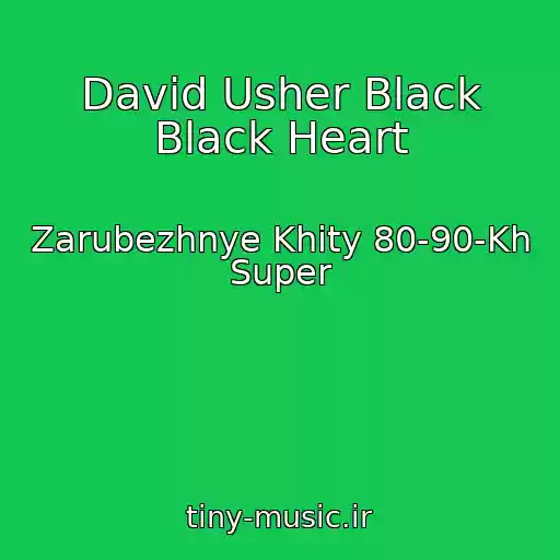 کاور آهنگ David Usher Black Black Heart از Zarubezhnye Khity 80-90-Kh Super