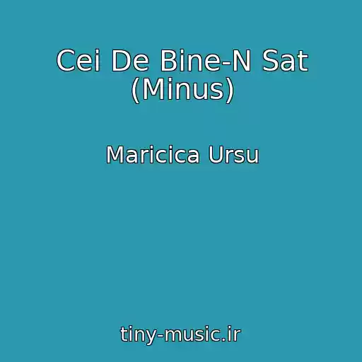 کاور آهنگ Cei De Bine-N Sat (Minus) از Maricica Ursu