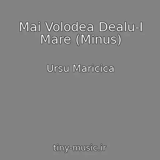 کاور آهنگ Mai Volodea Dealu-I Mare (Minus) از Ursu Maricica