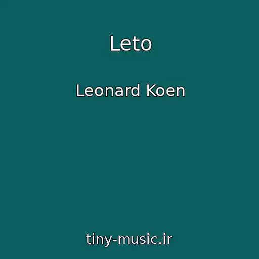 کاور آهنگ Leto از Leonard Koen