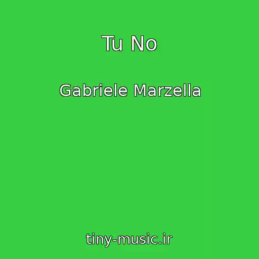 کاور آهنگ Tu No از Gabriele Marzella