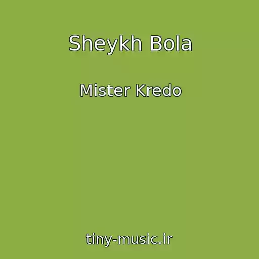 کاور آهنگ Sheykh Bola از Mister Kredo