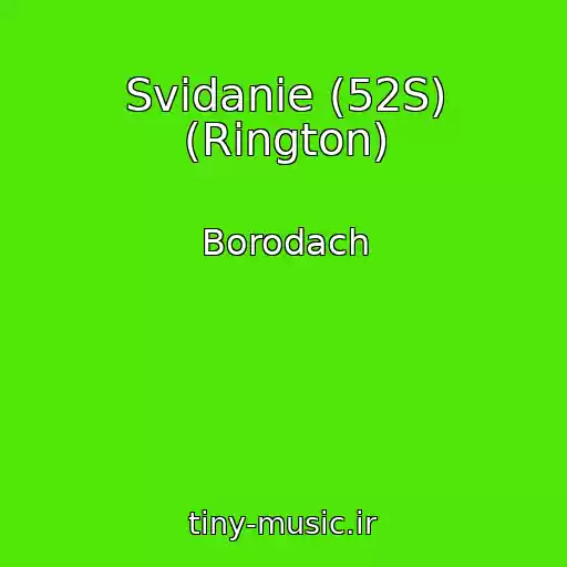 کاور آهنگ Svidanie (52S) (Rington) از Borodach
