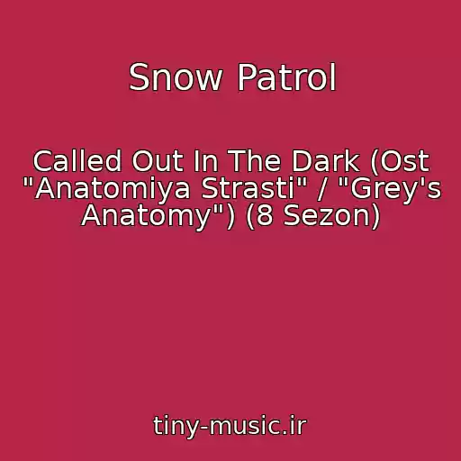 کاور آهنگ Snow Patrol از Called Out In The Dark (Ost "Anatomiya Strasti" / "Grey's Anatomy") (8 Sezon)