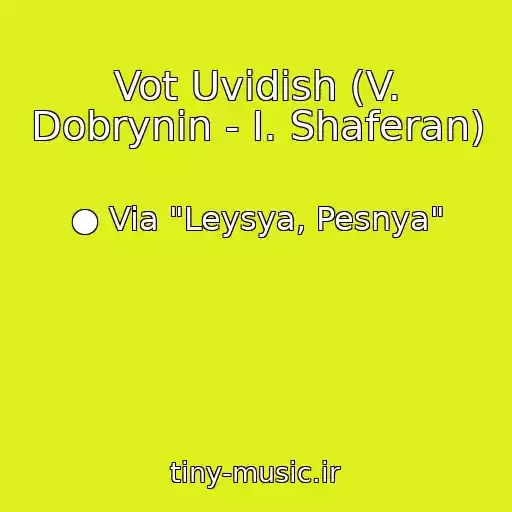 کاور آهنگ Vot Uvidish (V. Dobrynin - I. Shaferan) از ● Via "Leysya, Pesnya"