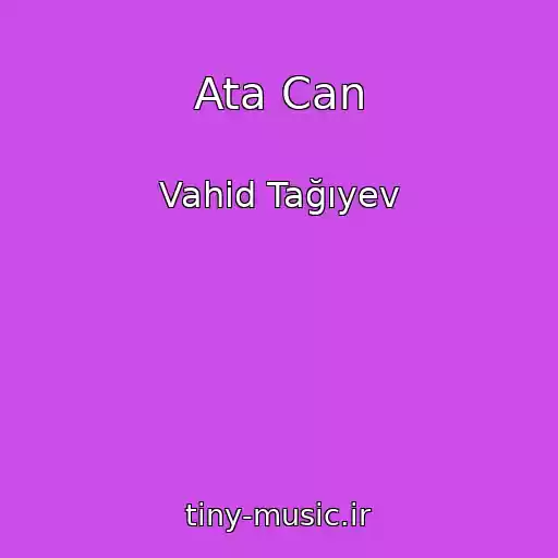 کاور آهنگ Ata Can از Vahid Tağıyev
