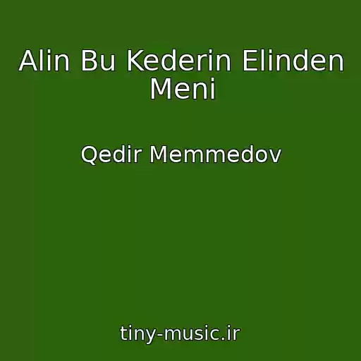 کاور آهنگ Alin Bu Kederin Elinden Meni از Qedir Memmedov