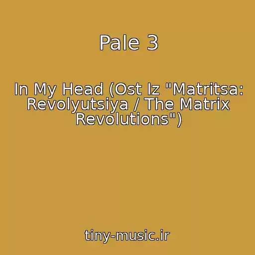 کاور آهنگ Pale 3 از In My Head (Ost Iz "Matritsa: Revolyutsiya / The Matrix Revolutions")