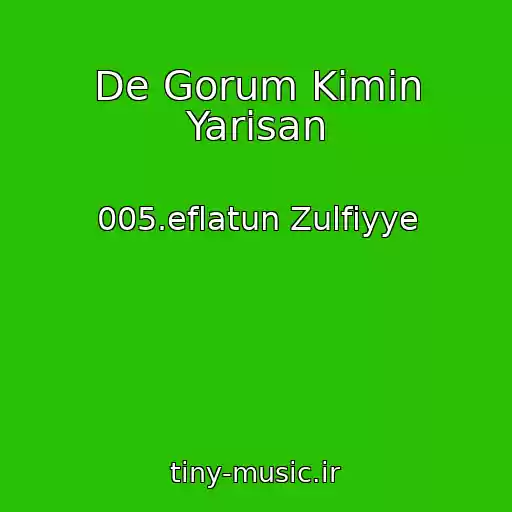 کاور آهنگ De Gorum Kimin Yarisan از 005.eflatun Zulfiyye