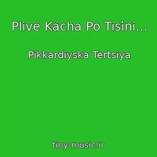 کاور آهنگ Plivé Kácha Po Tisínі… از Pіkkardіyska Tertsіya