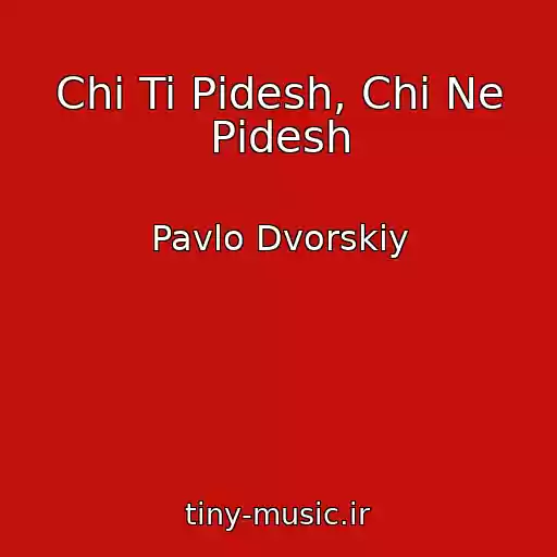 کاور آهنگ Chi Ti Pіdesh, Chi Ne Pіdesh از Pavlo Dvorskiy