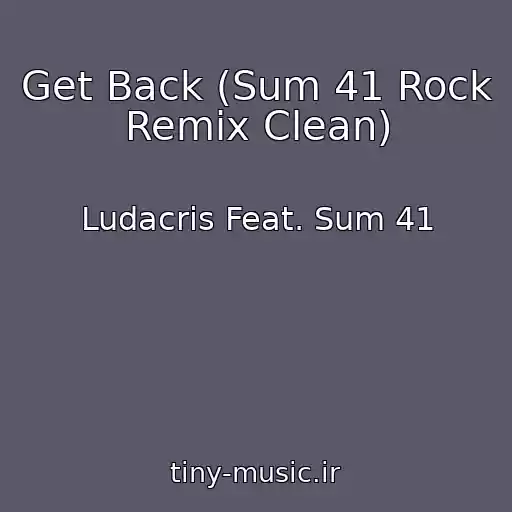 کاور آهنگ Get Back (Sum 41 Rock Remix Clean) از Ludacris Feat. Sum 41