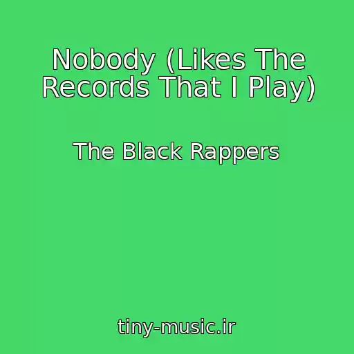 کاور آهنگ Nobody (Likes The Records That I Play) از The Black Rappers