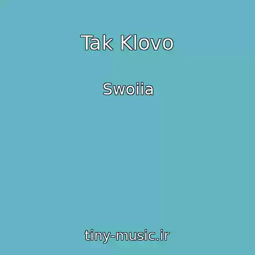 کاور آهنگ Tak Klovo از Swoiia