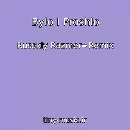 کاور آهنگ Bylo I Proshlo از Russkiy Razmer➨Remix