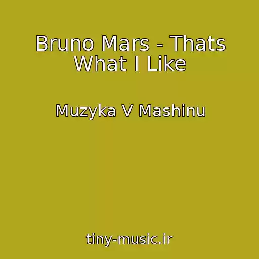 کاور آهنگ Bruno Mars - Thats What I Like از Muzyka V Mashinu