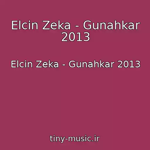 کاور آهنگ Elcin Zeka - Gunahkar 2013 از Elcin Zeka - Gunahkar 2013
