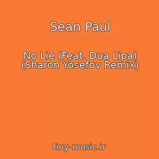 کاور آهنگ Sean Paul از No Lie (Feat. Dua Lipa) (Sharon Yosefov Remix)