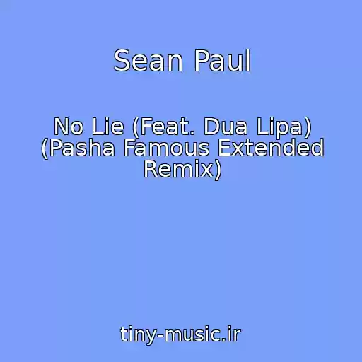 کاور آهنگ Sean Paul از No Lie (Feat. Dua Lipa) (Pasha Famous Extended Remix)