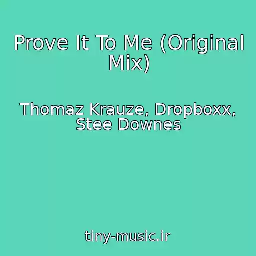 کاور آهنگ Prove It To Me (Original Mix) از Thomaz Krauze, Dropboxx, Stee Downes