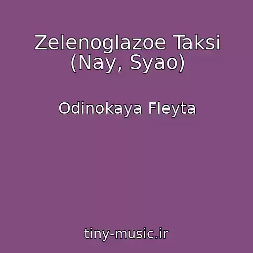 کاور آهنگ Zelenoglazoe Taksi (Nay, Syao) از Odinokaya Fleyta