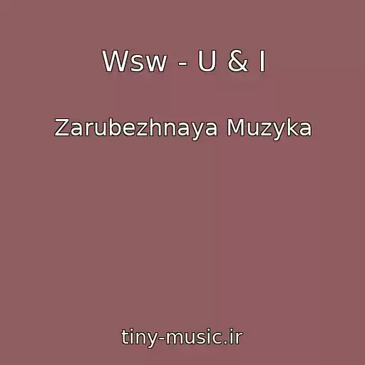 کاور آهنگ Wsw - U & I از Zarubezhnaya Muzyka