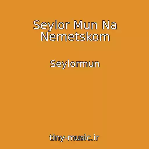 کاور آهنگ Seylor Mun Na Nemetskom از Seylormun
