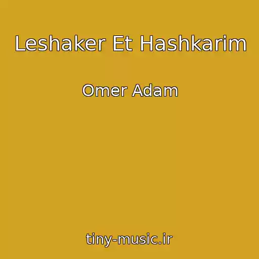 کاور آهنگ Leshaker Et Hashkarim از Omer Adam