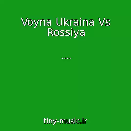 کاور آهنگ Voyna Ukraina Vs Rossiya از ....