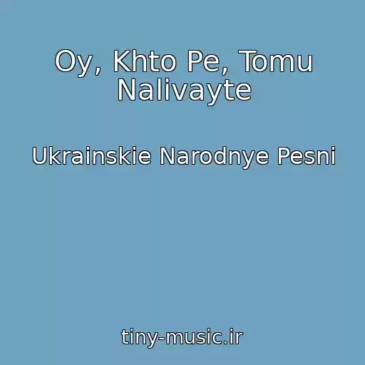 کاور آهنگ Oy, Khto Pe, Tomu Nalivayte از Ukrainskie Narodnye Pesni