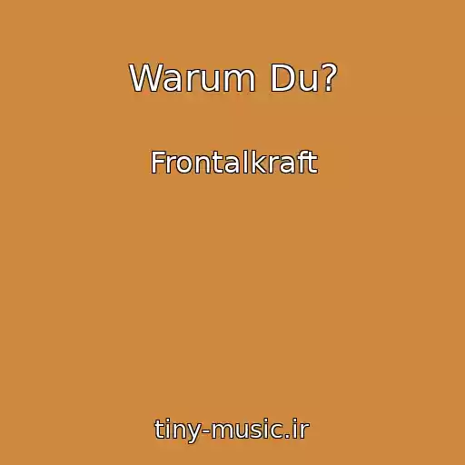 کاور آهنگ Warum Du? از Frontalkraft