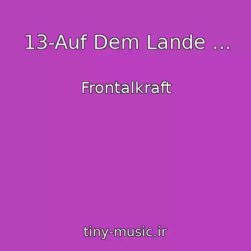 کاور آهنگ 13-Auf Dem Lande ... از Frontalkraft