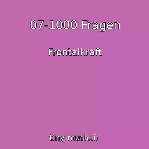 کاور آهنگ 07-1000 Fragen از Frontalkraft