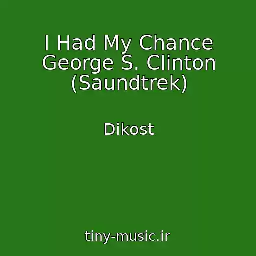 کاور آهنگ I Had My Chance George S. Clinton (Saundtrek) از Dikost