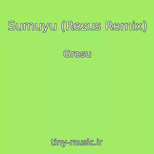 کاور آهنگ Sumuyu (Rezus Remix) از Grosu