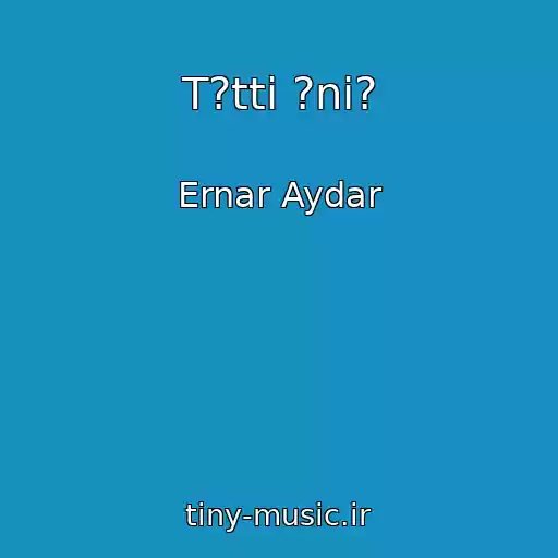 کاور آهنگ T?ttі ?nі? از Ernar Aydar