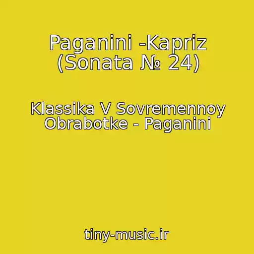 کاور آهنگ Paganini -Kapriz (Sonata № 24) از Klassika V Sovremennoy Obrabotke - Paganini