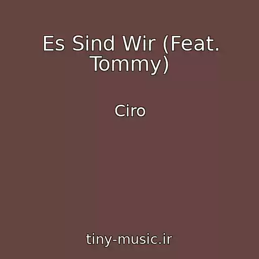 کاور آهنگ Es Sind Wir (Feat. Tommy) از Ciro