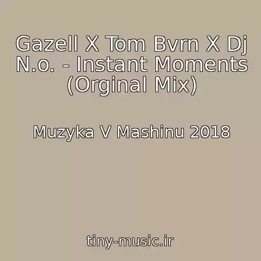 کاور آهنگ Gazell X Tom Bvrn X Dj N.o. - Instant Moments (Orginal Mix) از Muzyka V Mashinu 2018