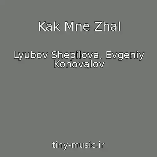 کاور آهنگ Kak Mne Zhal از Lyubov Shepilova, Evgeniy Konovalov