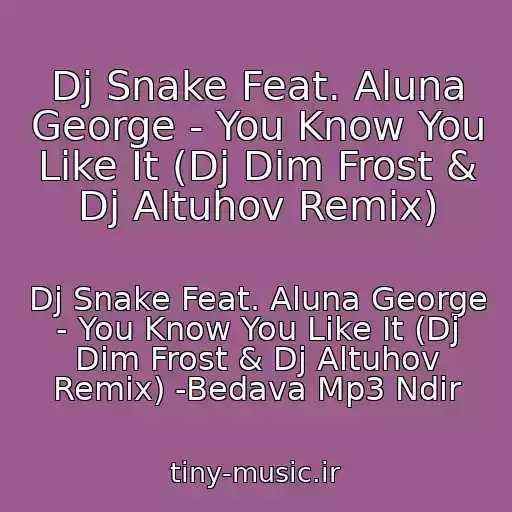 کاور آهنگ Dj Snake Feat. Aluna George - You Know You Like It (Dj Dim Frost & Dj Altuhov Remix) از Dj Snake Feat. Aluna George - You Know You Like It (Dj Dim Frost & Dj Altuhov Remix) -Bedava Mp3 Ndir