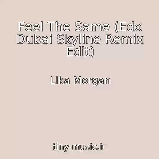 کاور آهنگ Feel The Same (Edx Dubai Skyline Remix Edit) از Lika Morgan