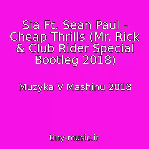 کاور آهنگ Sia Ft. Sean Paul - Cheap Thrills (Mr. Rick & Club Rider Special Bootleg 2018) از Muzyka V Mashinu 2018