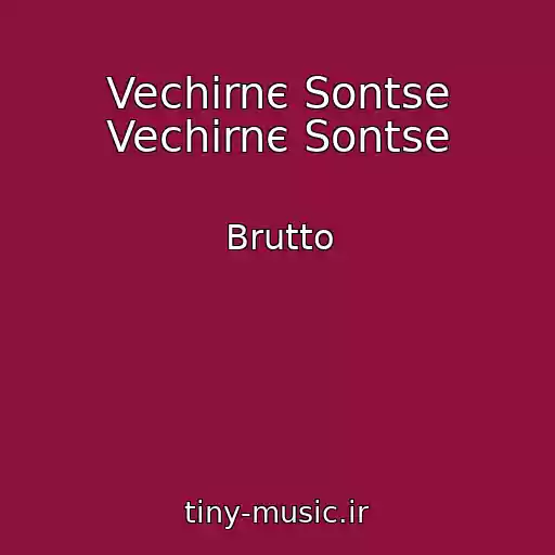 کاور آهنگ Vechіrnє Sontse Vechіrnє Sontse از Brutto