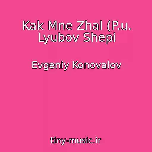 کاور آهنگ Kak Mne Zhal (P.u. Lyubov Shepi از Evgeniy Konovalov