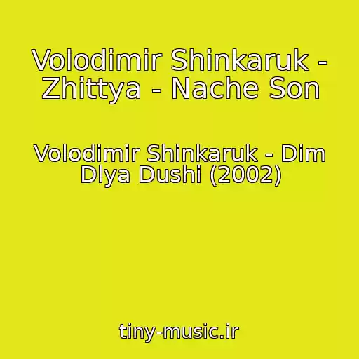 کاور آهنگ Volodimir Shinkaruk - Zhittya - Nache Son از Volodimir Shinkaruk - Dim Dlya Dushi (2002)