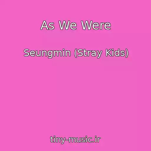 کاور آهنگ As We Were از Seungmin (Stray Kids)