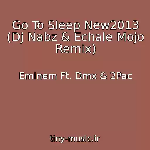 کاور آهنگ Go To Sleep New2013 (Dj Nabz & Echale Mojo Remix) از Eminem Ft. Dmx & 2Pac
